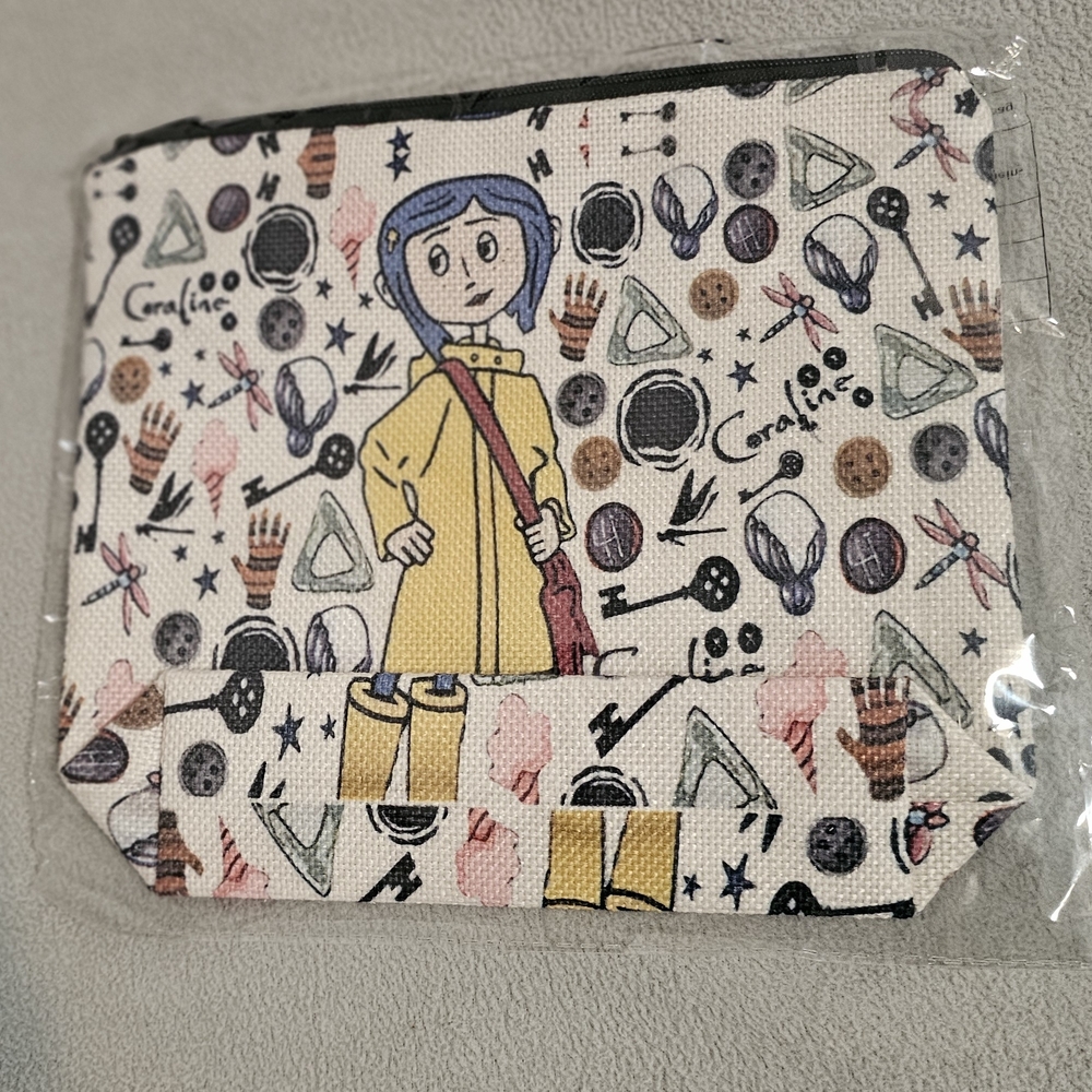 Graphic Pouch with Cartoon Character